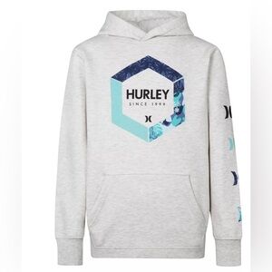 Boys Hurley Logo Graphic Pullover Hoodie size Large